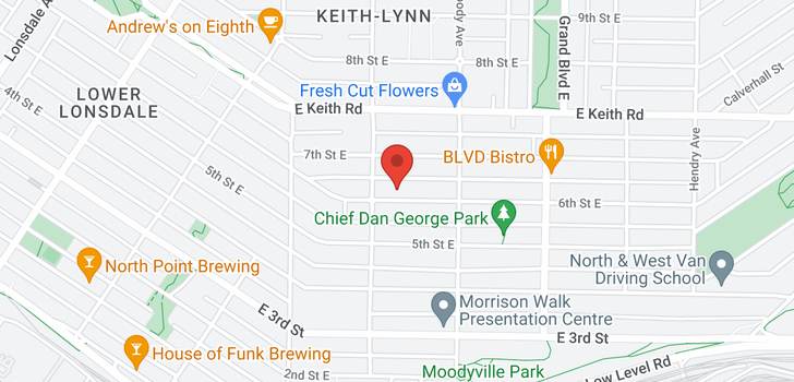 map of 518 E 6TH STREET